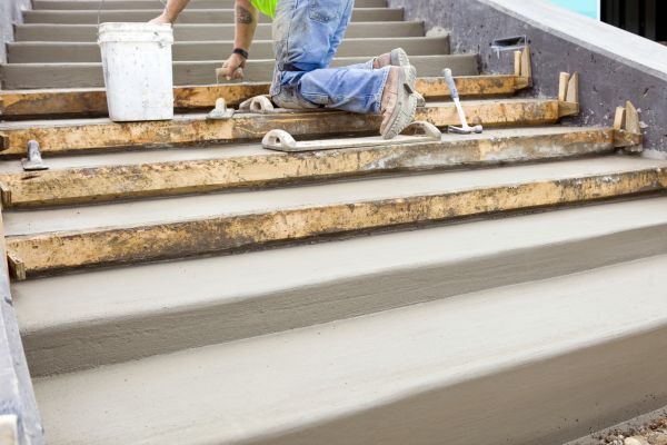 Concrete Steps Pouring in Avon