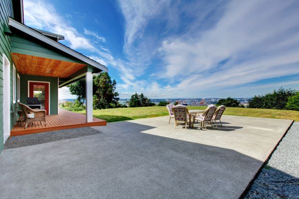 Backyard Concrete Paving in Avon
