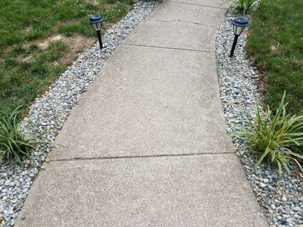 Cement Path Construction in Avon