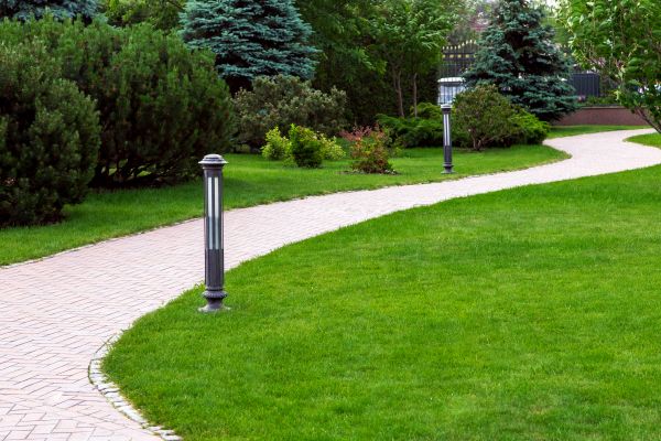 Backyard Sidewalk Installation in Avon